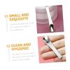 COOLHIYA 5pcs Mini Makeup Spatulas Silver Cosmetic Applicators for Cream Mask Serum Professional Home Use Beauty Scoops for Diy Skincare Compact Easy to Use view 2
