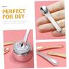 COOLHIYA 5pcs Mini Makeup Spatulas Silver Cosmetic Applicators for Cream Mask Serum Professional Home Use Beauty Scoops for Diy Skincare Compact Easy to Use view 4