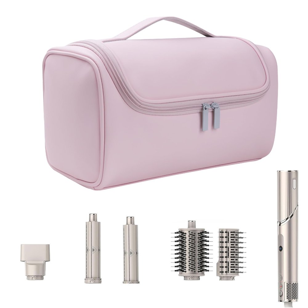 Case For Sharks Flex Style - Travel Case Compatible With Airwrap, PU Storage Bag For Hair Tools, Portable Travel Organizer Airwrap Stylist