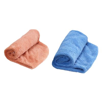 Beatifufu 2pcs Creative Hair Drying Cap Thicken Absorbent Hair Cap Microfiber Towel Wrap for Fast Dry