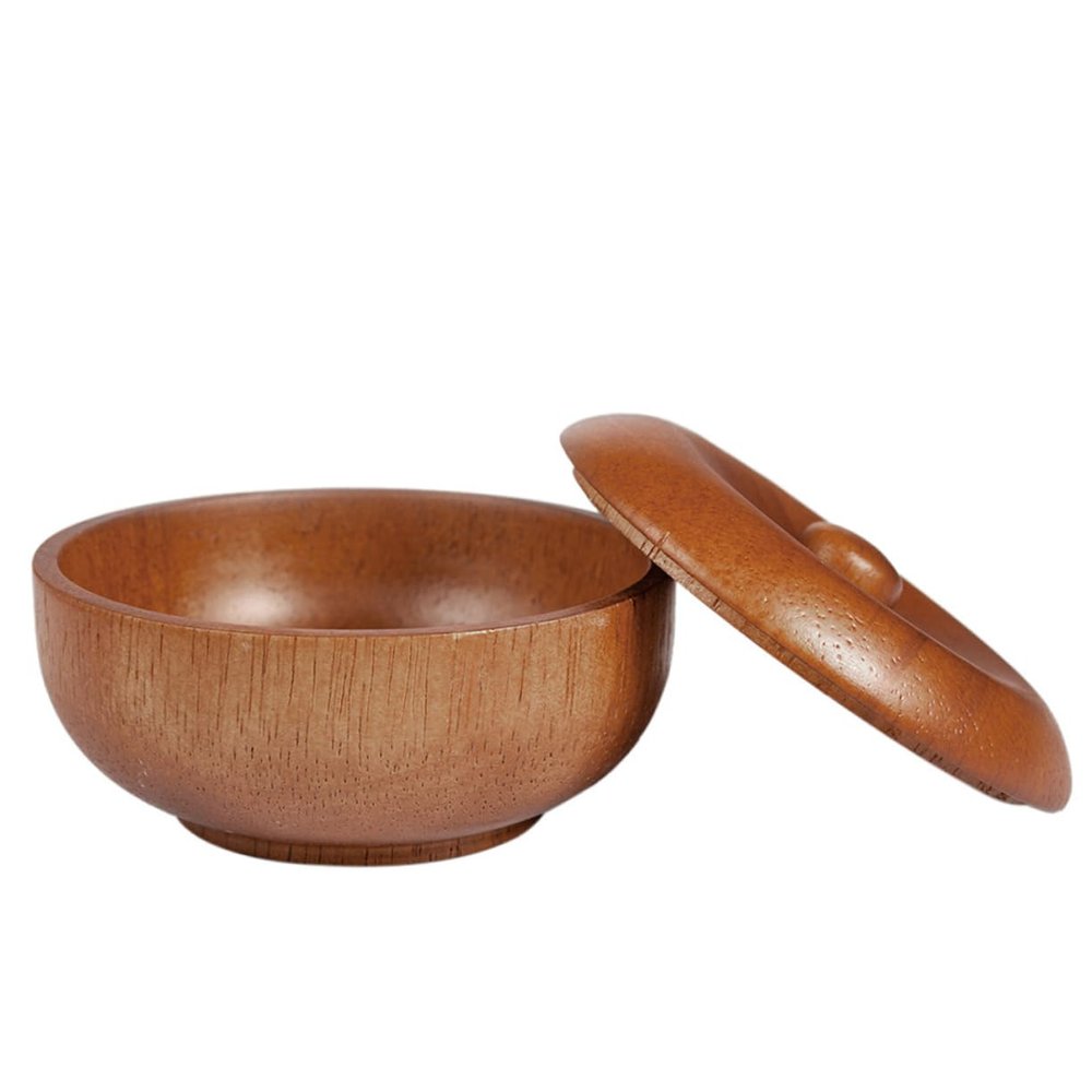 TOVINANNA Shaving Soap Bowls Shaving Dish for Men Shaving Cream Bowl with Lid Easy Storage Present for Male Friends