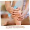 Baluue Body Foot Brush Plastic Handle Pumice Massage Bristle Dual-Sided Exfoliator for Dead Skin Removal Random view 3