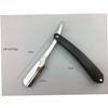 NOLITOY Vintage Style Metal Shaver Men Manual Razor Black Wooden Handle Safe for Beard Sideburns Fine Hair view 2