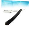NOLITOY Vintage Style Metal Shaver Men Manual Razor Black Wooden Handle Safe for Beard Sideburns Fine Hair view 4