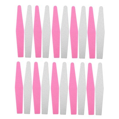 SOESFOUFU 20pcs Nail Sand Strips Nail Files Portable File Manicure Trimming Tools for Women and Men