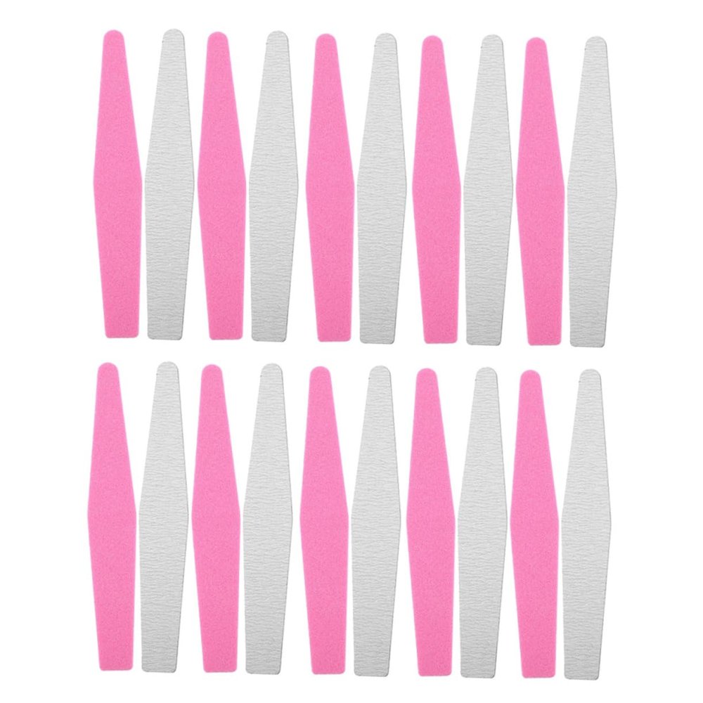 SOESFOUFU 20pcs Nail Sand Strips Nail Files Portable File Manicure Trimming Tools for Women and Men
