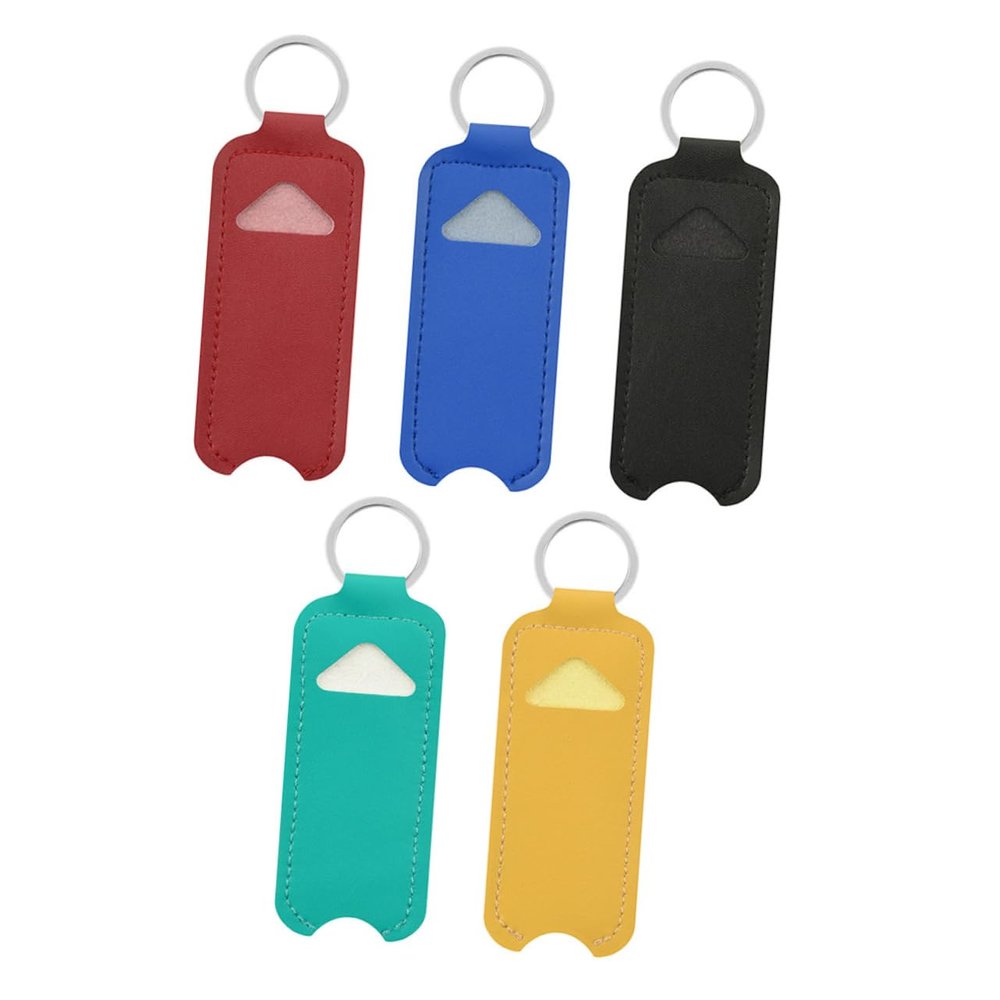 AOKWAWALIY Pouch Keychain Lipstick Holder Pouch Key Chain Multi-Use Lip Gloss Holder for Daily
