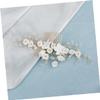 Beatifufu Bridal Wedding Headwear Vintage Hair Comb Gold Bridal Accessory Flower Headband for Wedding Party Theme view 3