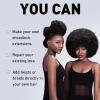 Human Braiding Hair Afro Kinky Curly Bulk Human Hair Extensions - Human Hair Bundles for Boho Braids, Dreadlock Extensions, Marley Twist Braiding Hair, Spring Twist, Cuban Twist, Kinky Curly view 2