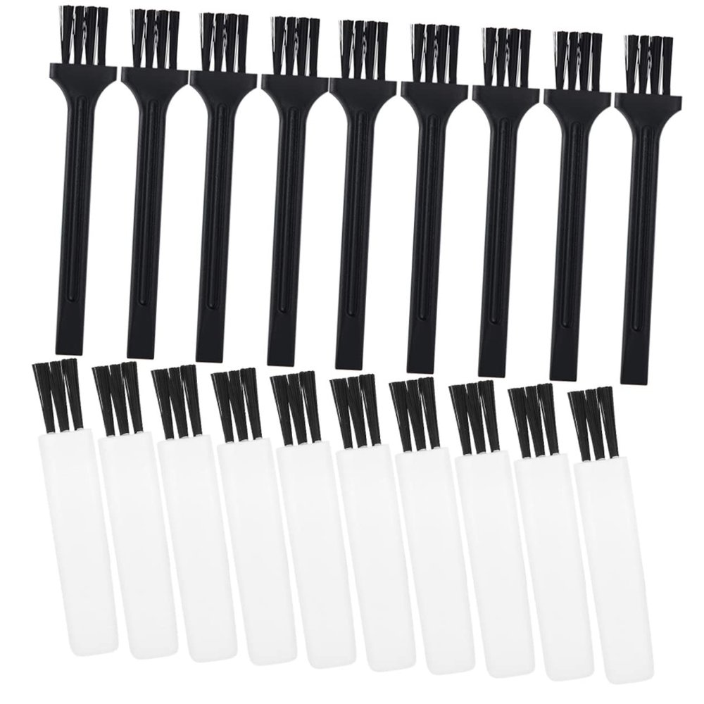 Healeved 30pcs Professional Small Gap Plastic Mini Cleaning Brush for Household Keyboard Cooling Fans Car Dashboard