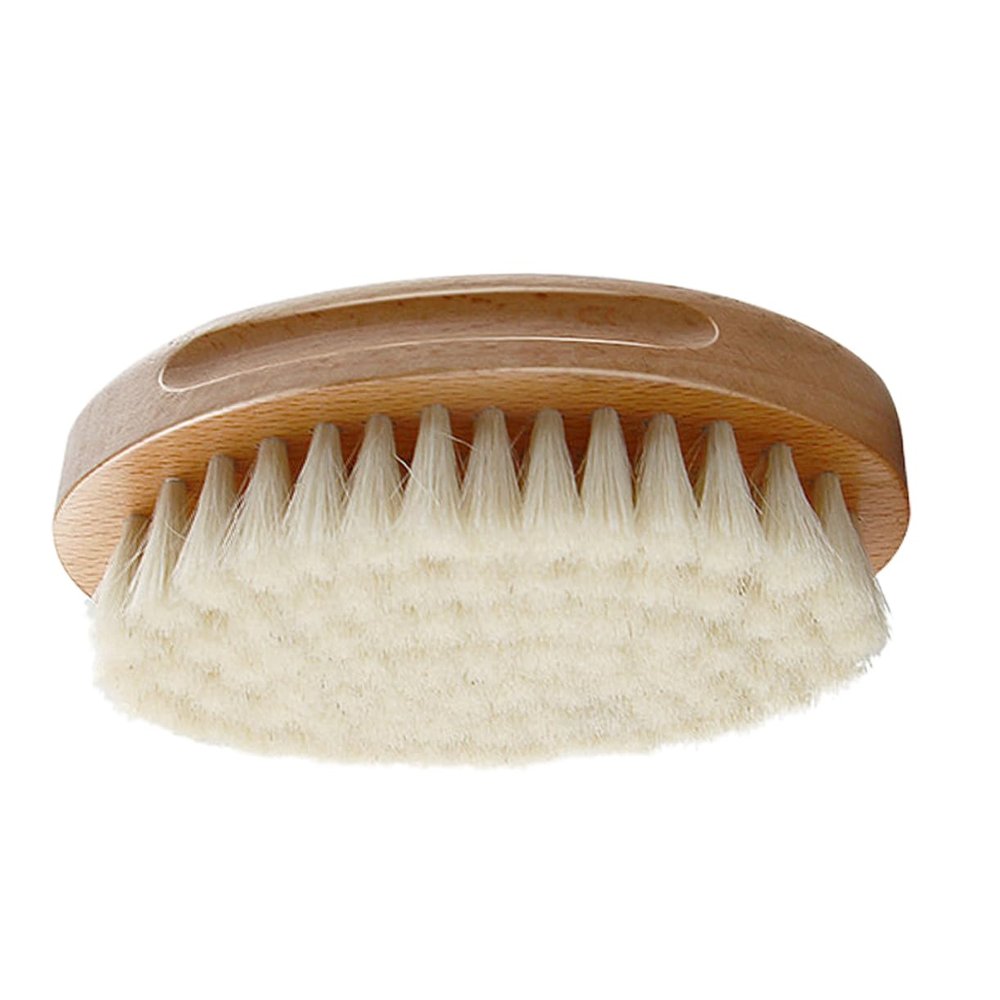 Baluue Shower Scrubber Brush for Baby Wool Brush Set for Newborns for Hair Cleaning