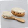 Baluue Shower Scrubber Brush for Baby Wool Brush Set for Newborns for Hair Cleaning view 3