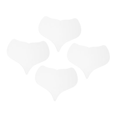 Anneome 4pcs Reusable Silicone Chest Wrinkle Pads Transparent -wrinkle Chest Soft Comfortable Fit for Discreet Wear under Clothing