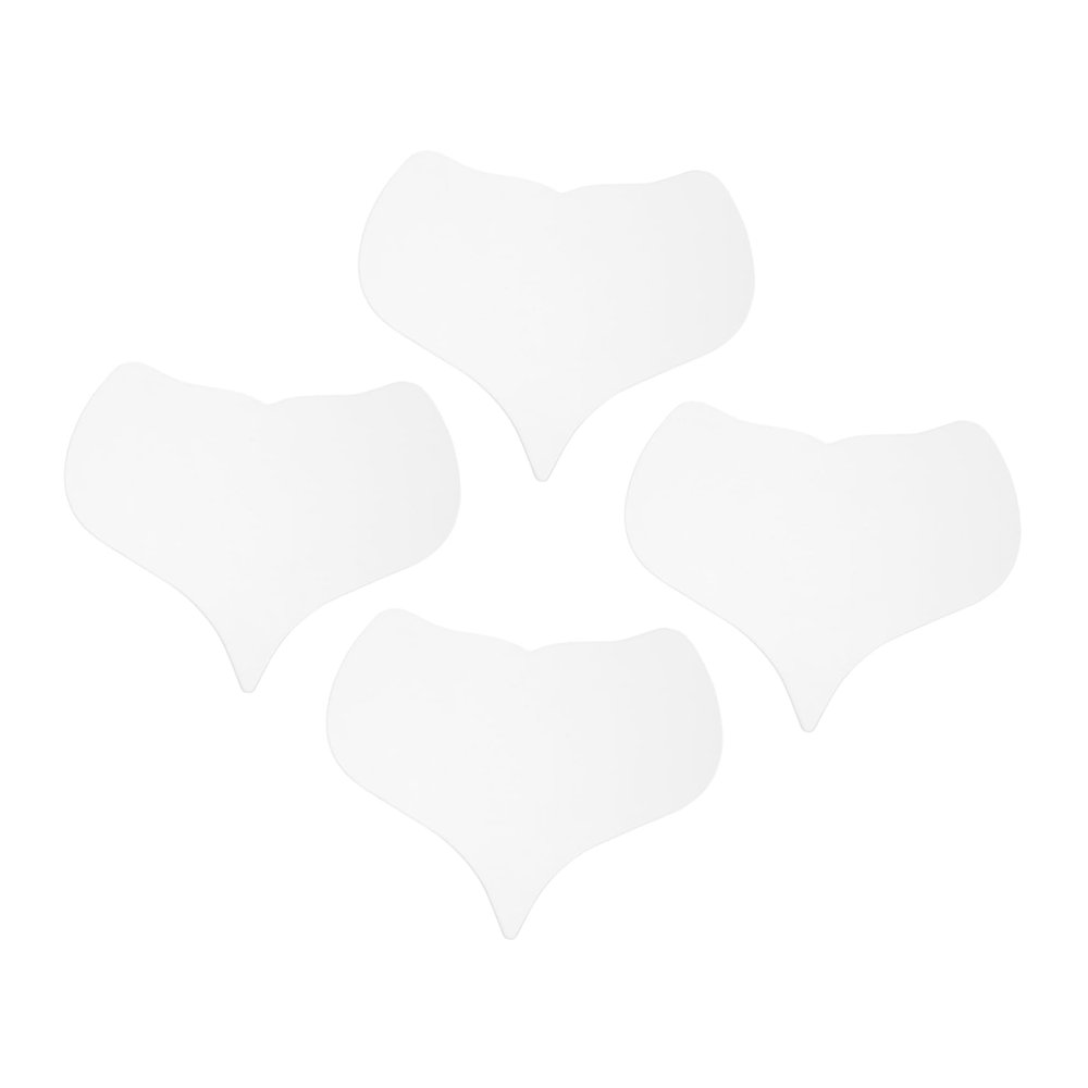 Anneome 4pcs Reusable Silicone Chest Wrinkle Pads Transparent -wrinkle Chest Soft Comfortable Fit for Discreet Wear under Clothing