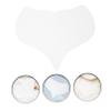 Anneome 4pcs Reusable Silicone Chest Wrinkle Pads Transparent -wrinkle Chest Soft Comfortable Fit for Discreet Wear under Clothing view 3