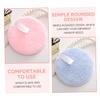 AUTSUPPL 5pcs Reusable Makeup Remover Pads Soft Rounded Face Cleansing for Gentle Exfoliation and Makeup Removal Washable Cosmetic Tools in Yellow Pink view 2