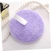 AUTSUPPL 5pcs Reusable Makeup Remover Pads Soft Rounded Face Cleansing for Gentle Exfoliation and Makeup Removal Washable Cosmetic Tools in Yellow Pink view 4