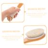 Beatifufu Quality Bamboo Shower Brush Long Handle Back Scrubber Luffa Back Scrubber for Shower Cellulite Massager view 2