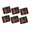 WOONEKY 6sets Glass Cream Bottles Multipurpose Sub Containers for Facial Cream Ointment and Makeup Jars Black Caps Compact and Portable for Travel Skincare view 1