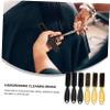 Baluue 6pcs Nylon Hairdressing Cleaning Brush for Barbers Neck Hair Duster Handle for Hair and Beard Grooming for Salon and Home Use view 2