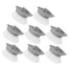PLAFOPE 8pcs Handle Kitchen Brush Replacement Easy Detachable Cleaning Brush Accessories for Dishwashing Convenient Installation for Home Use view 1