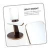 Baluue Rotatable Tabletop Makeup Mirror Durable Desktop Cosmetic Mirror with Elegant Design for Bathroom Dresser and Bedroom Use Stable Base for Steady Viewing view 4