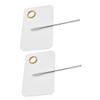 WOONEKY 2sets Acrylic Makeup Mixing Palette Nail Art Palette Pigment Mixing Plate Makeup Eye Shadow view 1