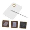WOONEKY 2sets Acrylic Makeup Mixing Palette Nail Art Palette Pigment Mixing Plate Makeup Eye Shadow view 2