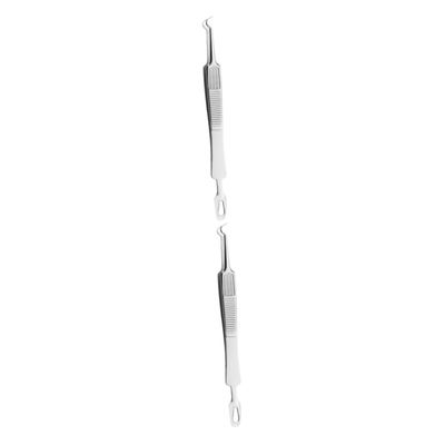 Mikinona 6pcs Blackhead Extractor Tweezers Curved Tweezers for Pimple Removal - Portable Design Dual-Headed Tools for Blemish Care for Skin Care Enthusiasts