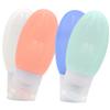 MUSISALY 4pcs Travel Bottles for Toiletries Reusable Containers for Shampoo Lotion and More Lightweight Squeezable Leak-resistant view 1