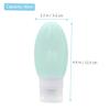MUSISALY 4pcs Travel Bottles for Toiletries Reusable Containers for Shampoo Lotion and More Lightweight Squeezable Leak-resistant view 2
