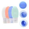 MUSISALY 4pcs Travel Bottles for Toiletries Reusable Containers for Shampoo Lotion and More Lightweight Squeezable Leak-resistant view 3