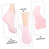 AUTSUPPL 1set Moisturizing Foot Care Socks and Gloves Set Exfoliating and Hydrating Treatment for Dry Cracked Skin for Home Use Pink Socks s Gloves view 2