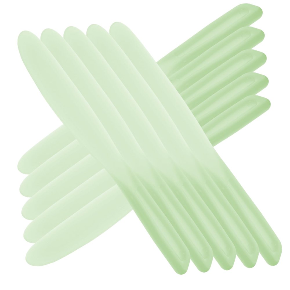 MUSISALY 10pcs Makeup Spatulas Large Silicone Mixing Tools for Cosmetics Foundation Face Mask