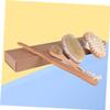 minkissy 4pcs Bath Tool Set Convenient Bathing Accessories for Daily Use Deep Cleansing Bath Brushes for Home with Durable Materials for Smooth Skin and Reach Areas view 2