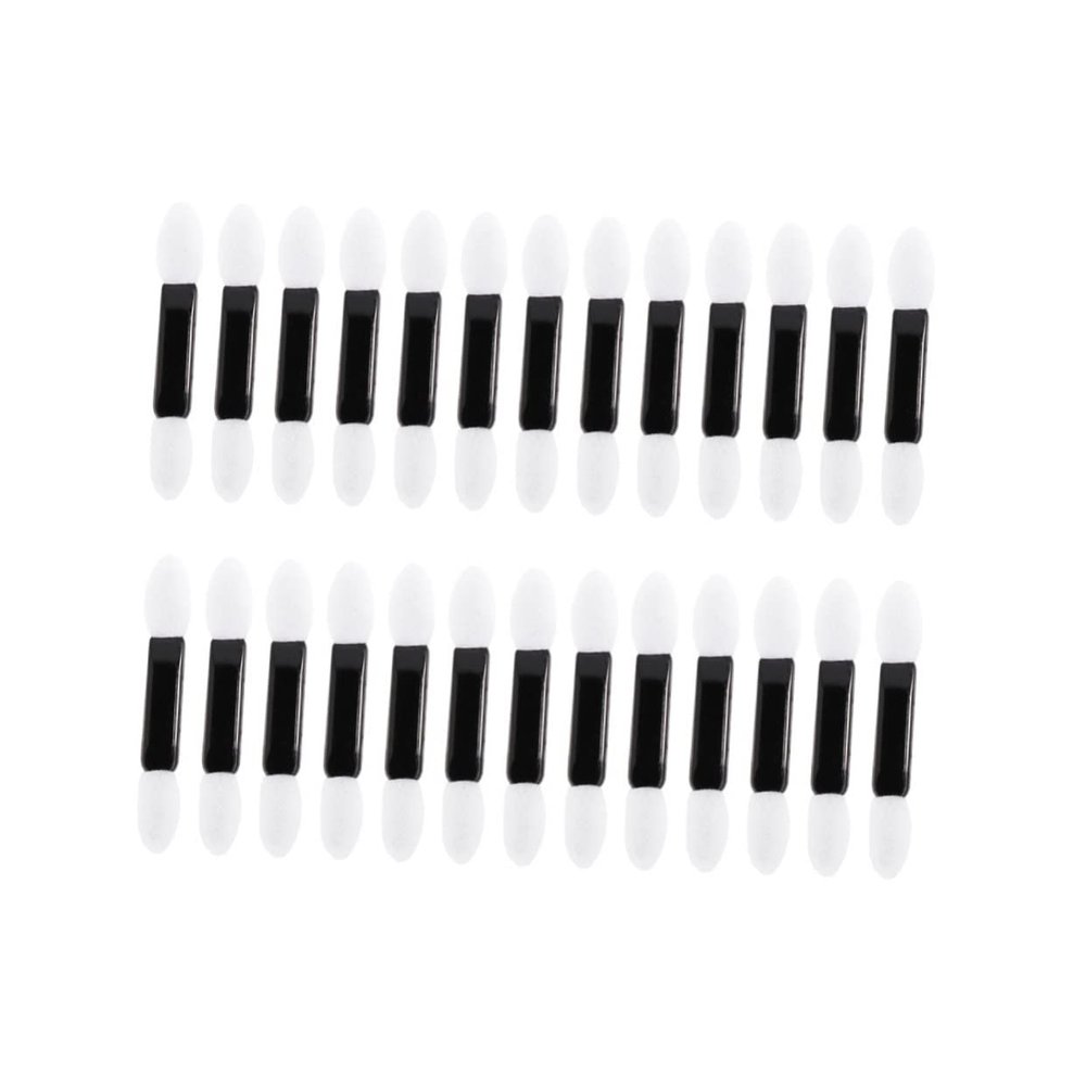 Baluue 100pcs Double-ended Eyeshadow Brush Dual-sided Sponge Applicators for Precise Makeup Application for Women and Girls Smooth Surface for Gentle Use