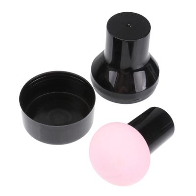 Baluue 3pcs Mushroom Head Makeup Sponge Puff Wet and Dry Applicator with Handle for Foundation Concealer Blush and Highlighter Random Colors