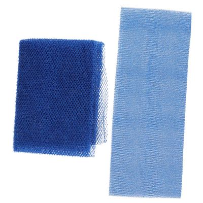 Baluue Long Body Scrubbers 2 Pack African Wash Net Bath for Body Exfoliating Skin Brush Practical Bathroom Washcloth Blue