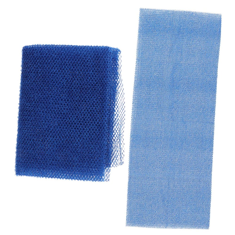Baluue Long Body Scrubbers 2 Pack African Wash Net Bath for Body Exfoliating Skin Brush Practical Bathroom Washcloth Blue