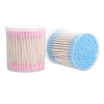 Gogogmee Soft Makeup Cotton Swabs 400 Count Double-ended for Face Eyes Cosmetics Disposables for Beauty Cleaning