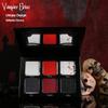 Afflano Vampire Blood Red + Cyber Goth Green Eyeshadow 2 Palettes, Halloween Goth Makeup Smokey Eye Shadow Palette, Black Red Eyeshadow, Cyber Goth Green Eyes Makeup Eyeshadow Pallet for Girls Women view 4
