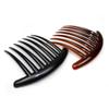 Baluue 10pcs Acrylic Shaped Hair Combs for Women Black Colors for Styling Updos Simple Elegant Hair Accessories view 1
