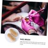 Gogogmee 4pcs Double-sided Boar Bristle Nail Brush Natural Wooden Fingernail Cleaner for Manicure and Pedicure Gentle Cleaning Brush for Home and Travel Use view 3