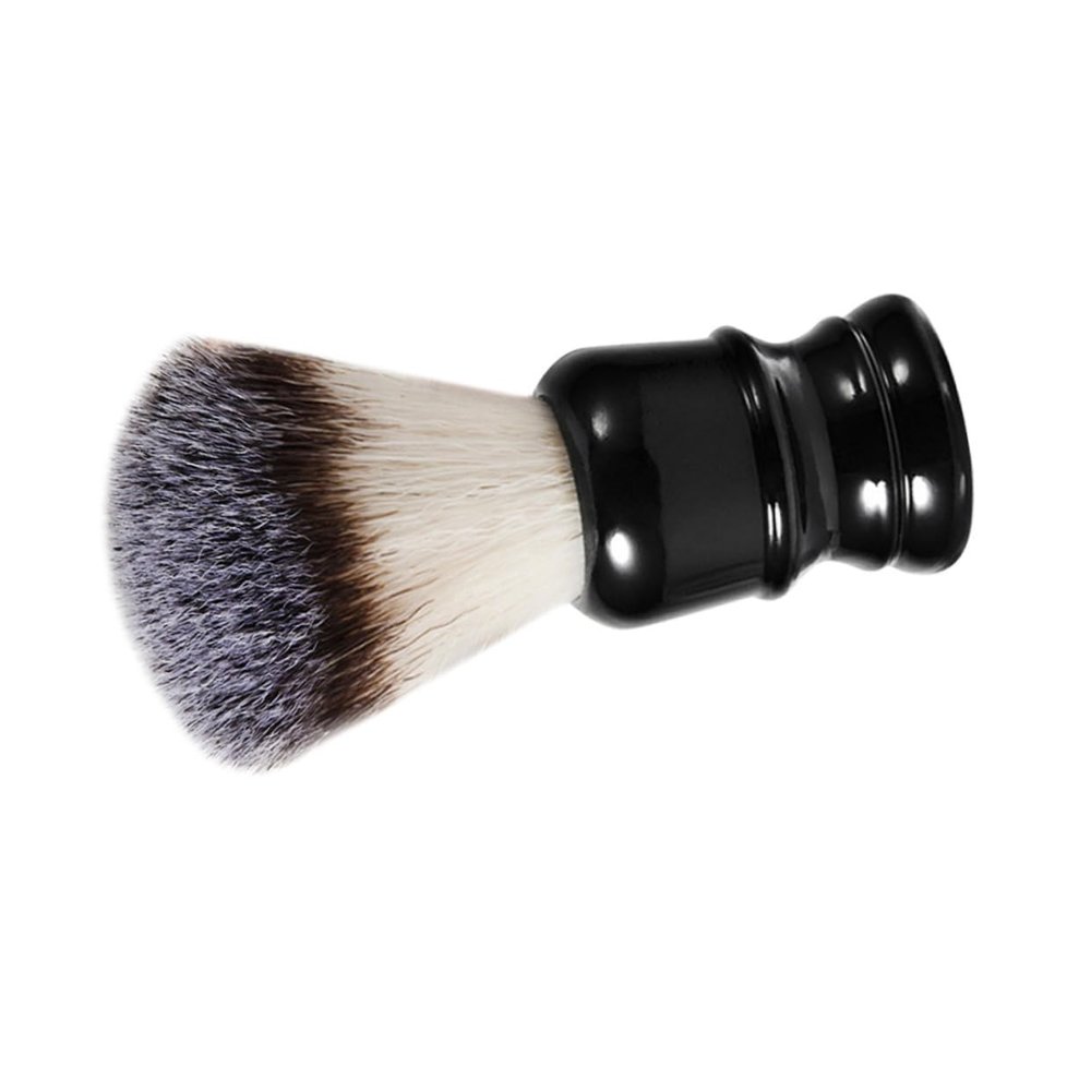 Gogogmee 1pc Men's Synthetic Shaving Brush for Black Men Beard Brush Resin Handle Styling Tool for Beard Cleaning