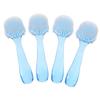 COLLBATH 4pcs Round Head Nail Brush for Esthetician Facial Cleaning Nail Dust Polish Cleanup view 1