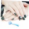 COLLBATH 4pcs Round Head Nail Brush for Esthetician Facial Cleaning Nail Dust Polish Cleanup view 2