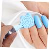 COLLBATH 4pcs Round Head Nail Brush for Esthetician Facial Cleaning Nail Dust Polish Cleanup view 3