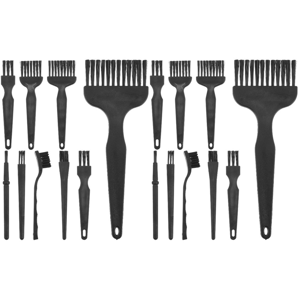 Mikinona 16pcs Facial Hair Removal Razor Cleaning Brush Electric Shaver Replacement Brush Material Soft Bristles Cleaning Tools for Women