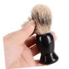 NOLITOY Badger Hair Shaving Brush Plastic Bowl Beard Brush Set Razor Stand Travel Shaving Kit view 3