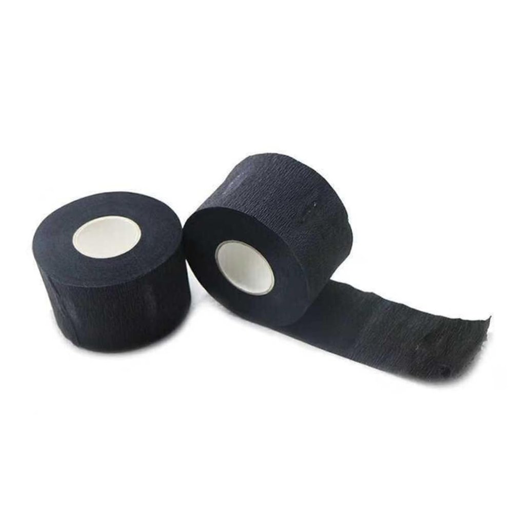 NOLITOY 5rolls Disposable Neck Papers for Hair Cutting of Black Collar Paper for Salons and Barbers Convenient and Easy to Use Neck Strips for Hairdressing and Dyeing